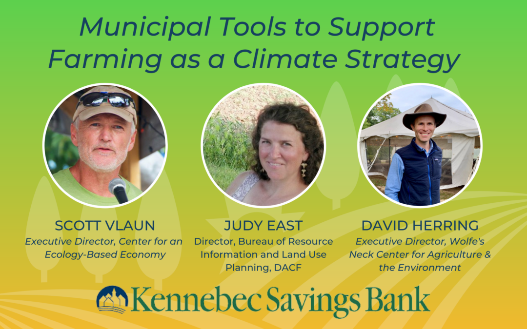 JUNE 29, 2023: Municipal Tools to Support Farming as a Climate Strategy